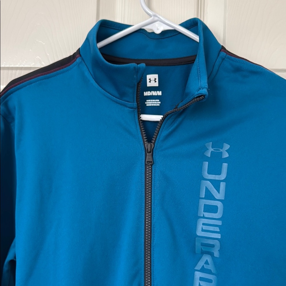 Under Armour Blue / Teal Performance Jacket. Slim Fit
